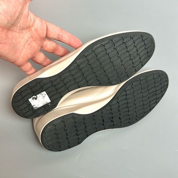 Thierry Rabotin Abra Mary Jane Shoes Leather low Wedge Off White EUR 41 US 10,5 - Picture 11 of 14